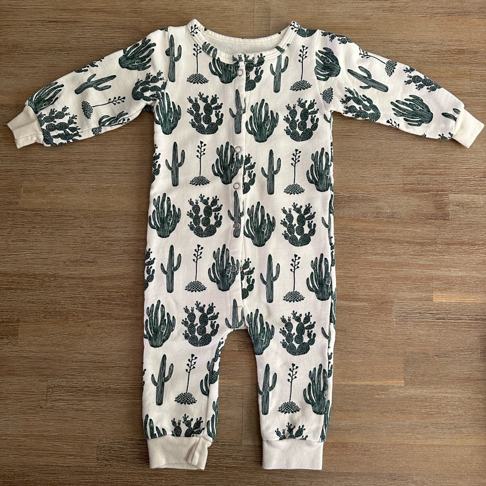 Winter Water Factory | Cactus Long-sleeve Romper | 6m